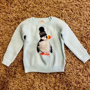 Cat & Jack penguin sweater 2T girls